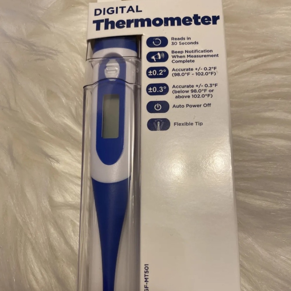 1 TRU MED Digital Thermometer Oral Model GF-Mt501 30 Second Read Beeps When Done